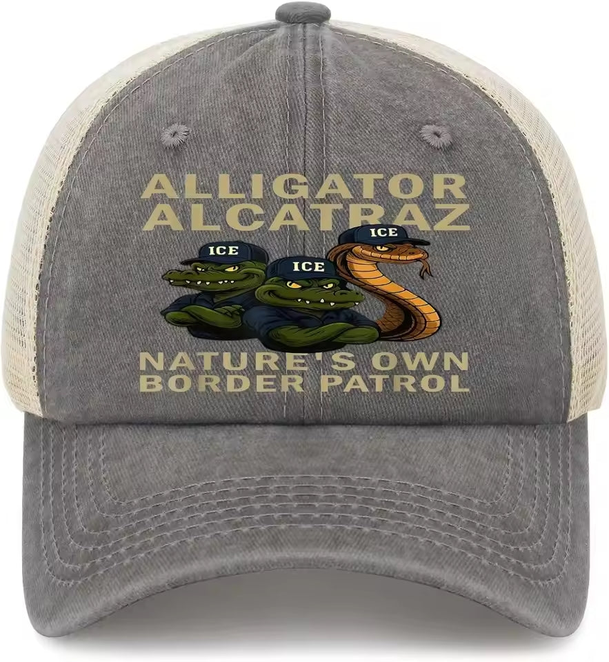 Alligator Alcatraz Everglades  Cap For Men, Women