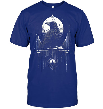 Raven Crow Dark Bird Witchcraft Omens Midnight T Shirt