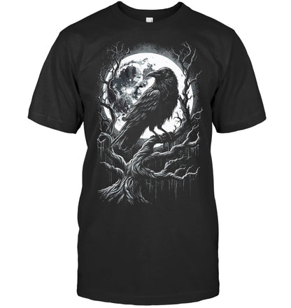 Black Crow Raven Bird T Shirt