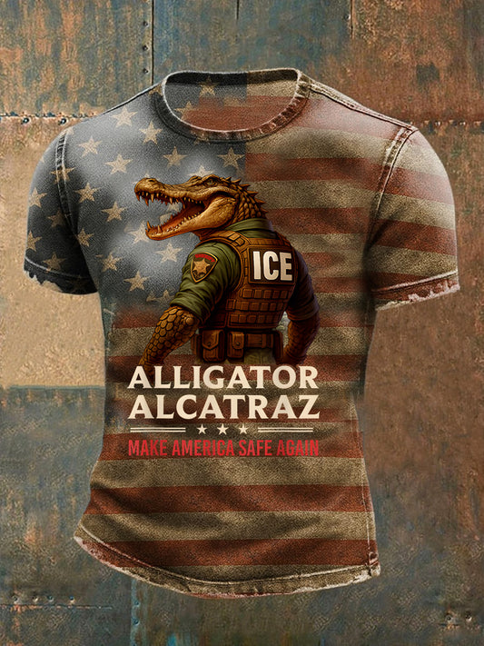 Alligator Alcatraz Funny Florida Everglades 3D