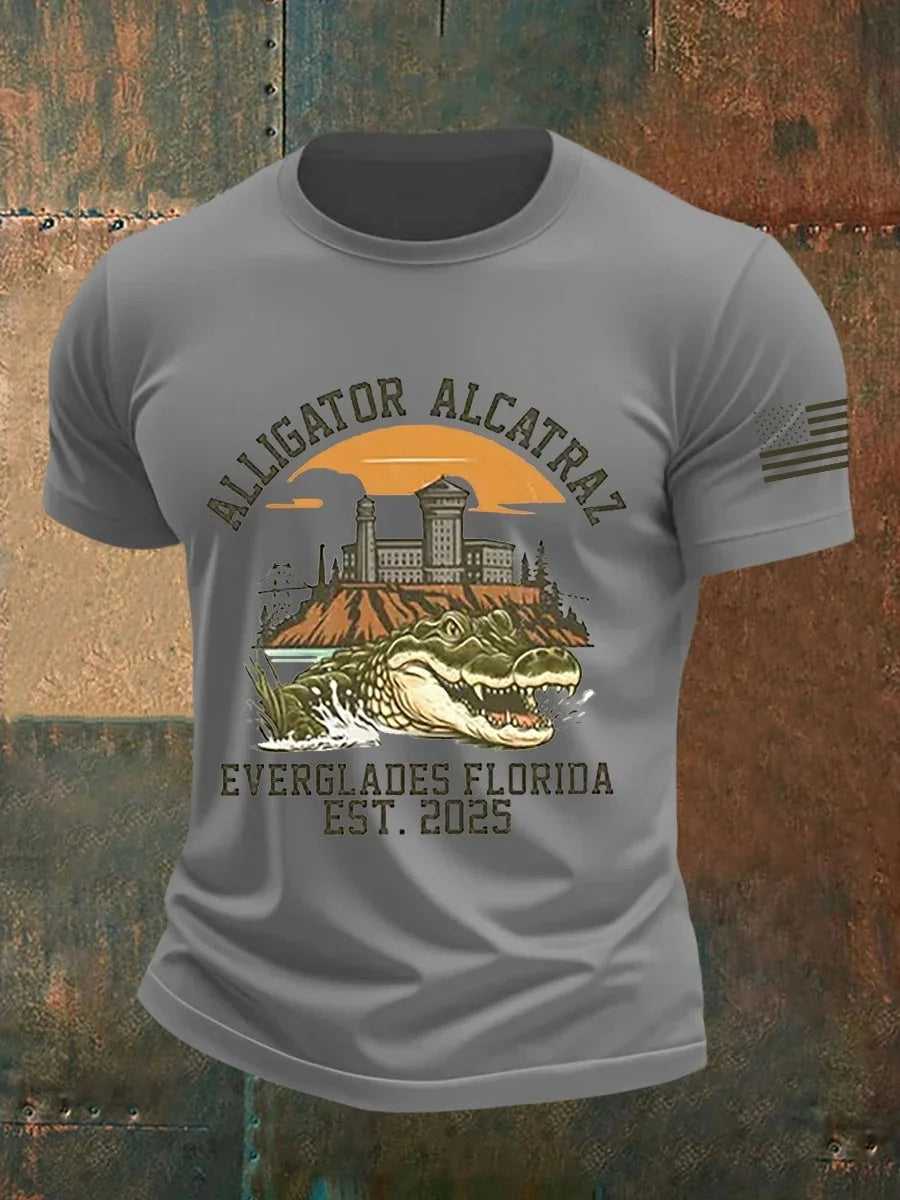 Alligator Alcatraz Funny Florida Everglades T-shirt