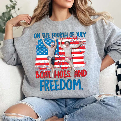 On The Fourth Of July Boats Hoes And Freedom Parody Step Brothers  Shirt