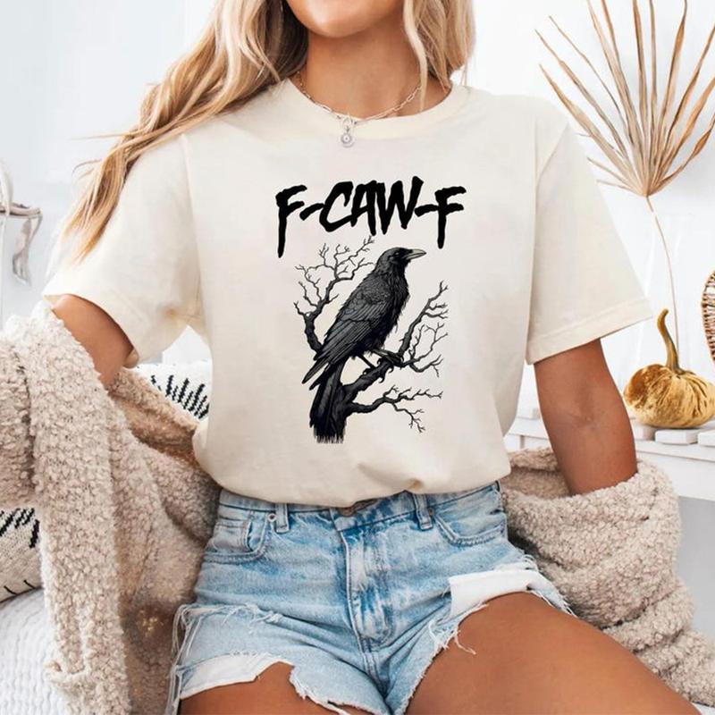 Black Crow, F Caw F Funny Black Bird T Shirt