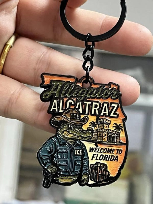 Alligator Alcatraz Keychain