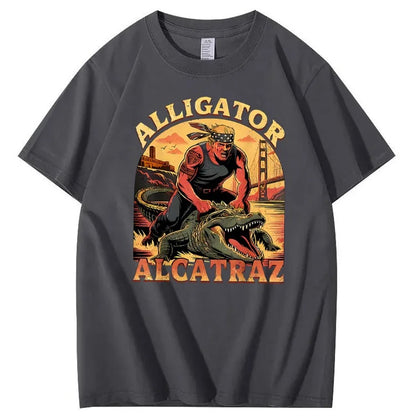 Alligator Alcatraz Tee – Funny Everglades Parody Shirt