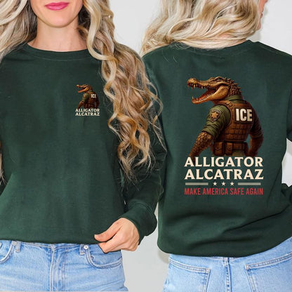 Alligator Alcatraz Funny Florida Everglades T Shirt