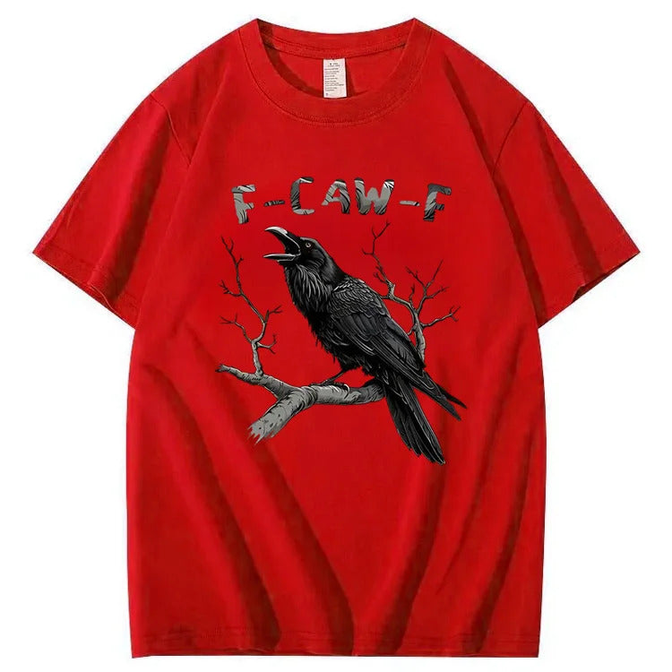 Black Crow, F Caw F Funny Black Bird T Shirt