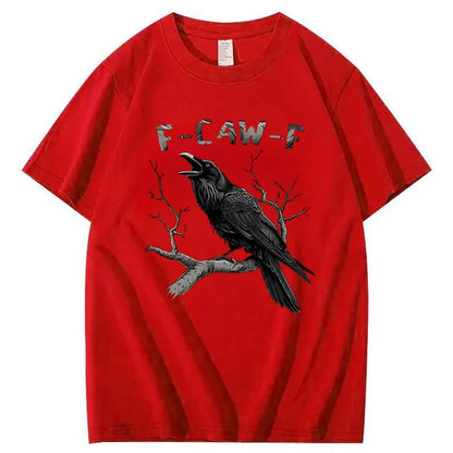 Black Crow, F Caw F Funny Black Bird T Shirt