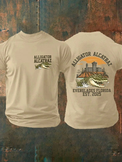 Alligator Alcatraz Funny Florida Everglades T-shirts