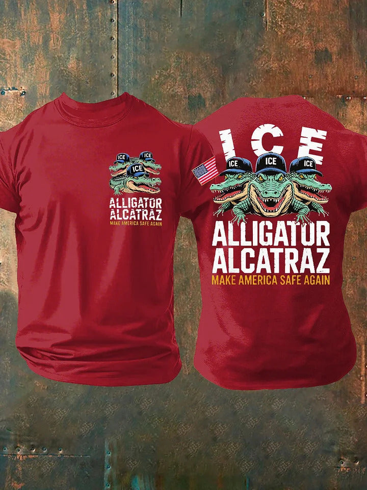 Alligator Alcatraz Funny Florida Everglades Dark Humor T-shirt
