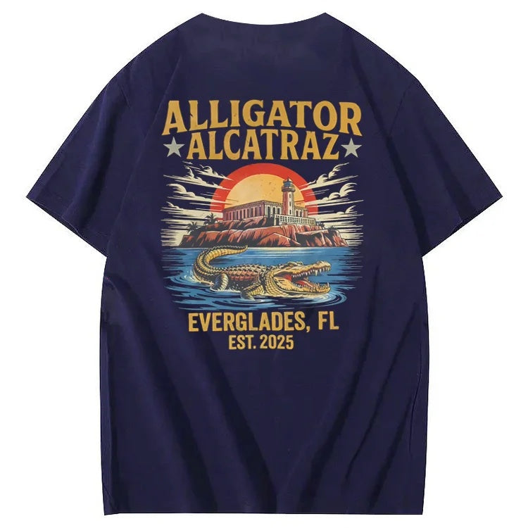 Alligator Alcatraz Tee – Funny Everglades Parody Shirt
