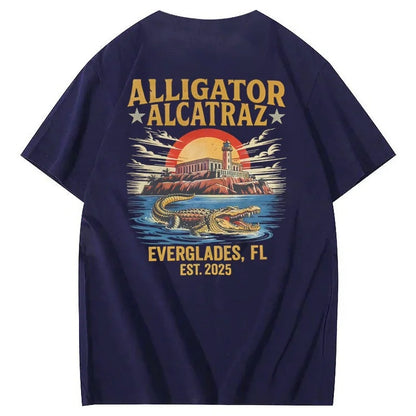 Alligator Alcatraz Tee – Funny Everglades Parody Shirt