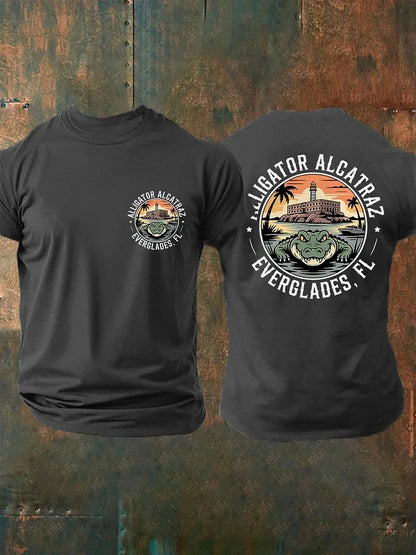 Alligator Alcatraz Two-Sided T Shirt