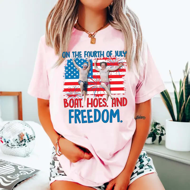 On The Fourth Of July Boats Hoes And Freedom Parody Step Brothers  Shirt