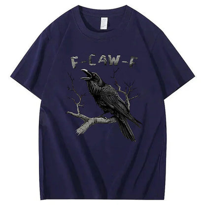 Black Crow, F Caw F Funny Black Bird T Shirt