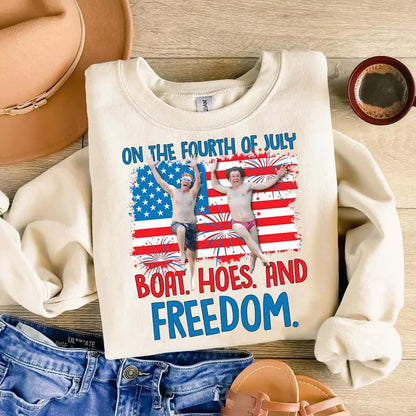 On The Fourth Of July Boats Hoes And Freedom Parody Step Brothers  Shirt