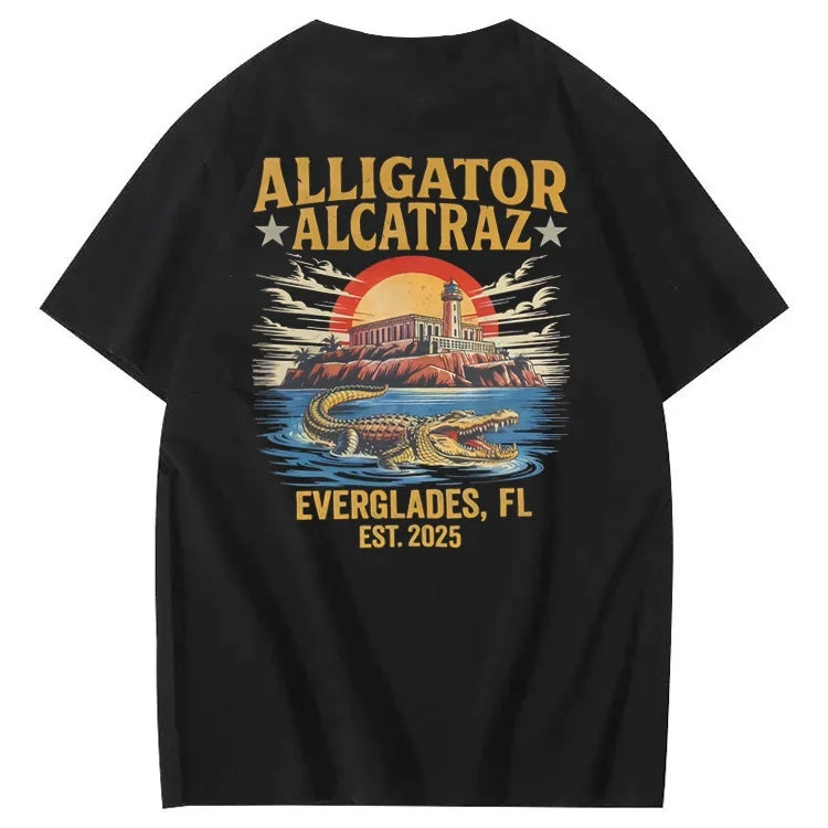 Alligator Alcatraz Tee – Funny Everglades Parody Shirt