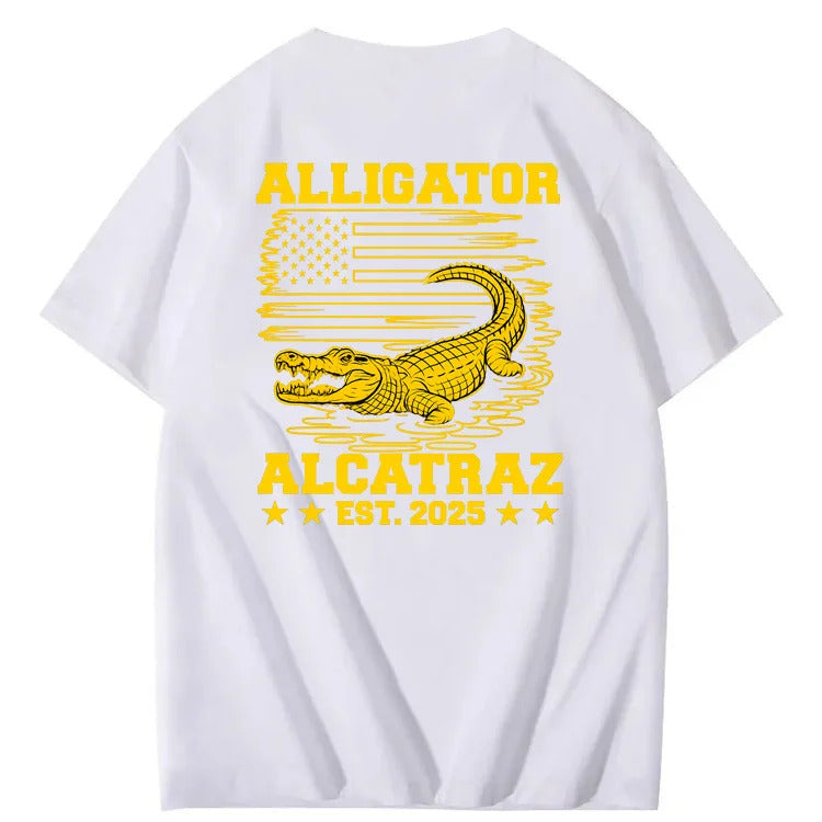 Alligator Alcatraz Funny Florida Everglades Dark Humor Te