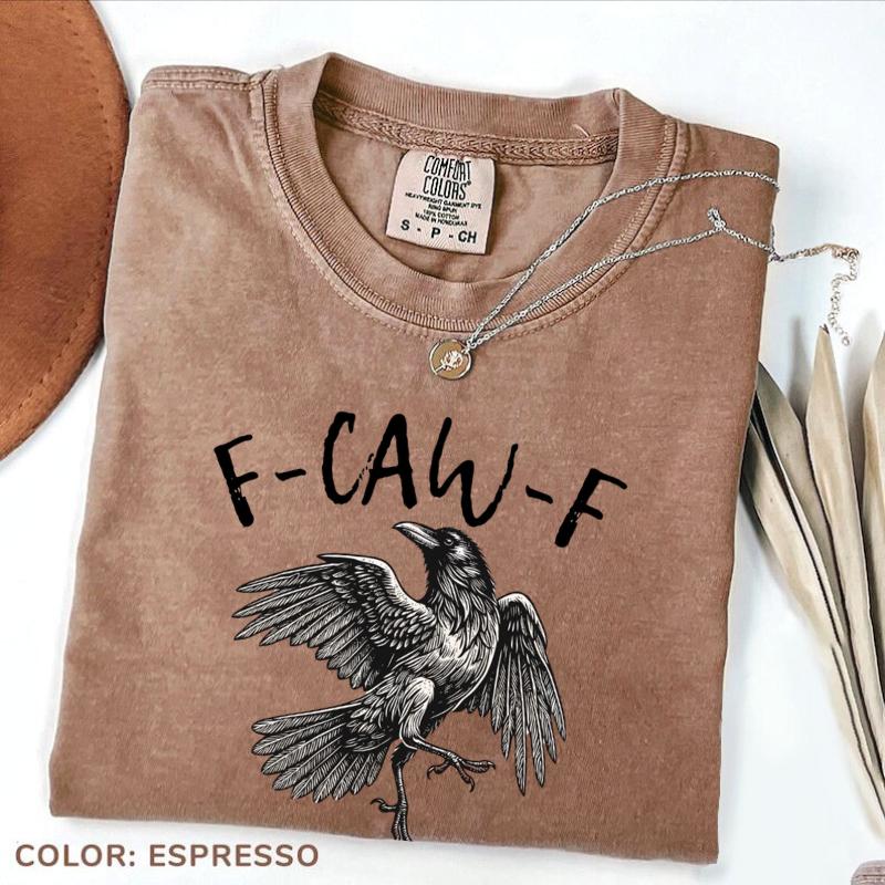 Black Crow, F Caw F Funny Black Bird T Shirt