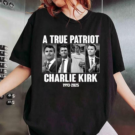 A True Patriot Charlie Kirk Shirt, Pray for Charlie Kirk Shirt