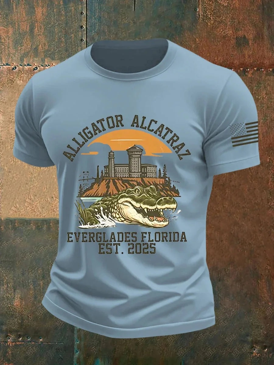 Alligator Alcatraz Funny Florida Everglades T-shirt
