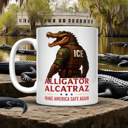 Alligator Alcatraz Funny Florida Everglades Mug