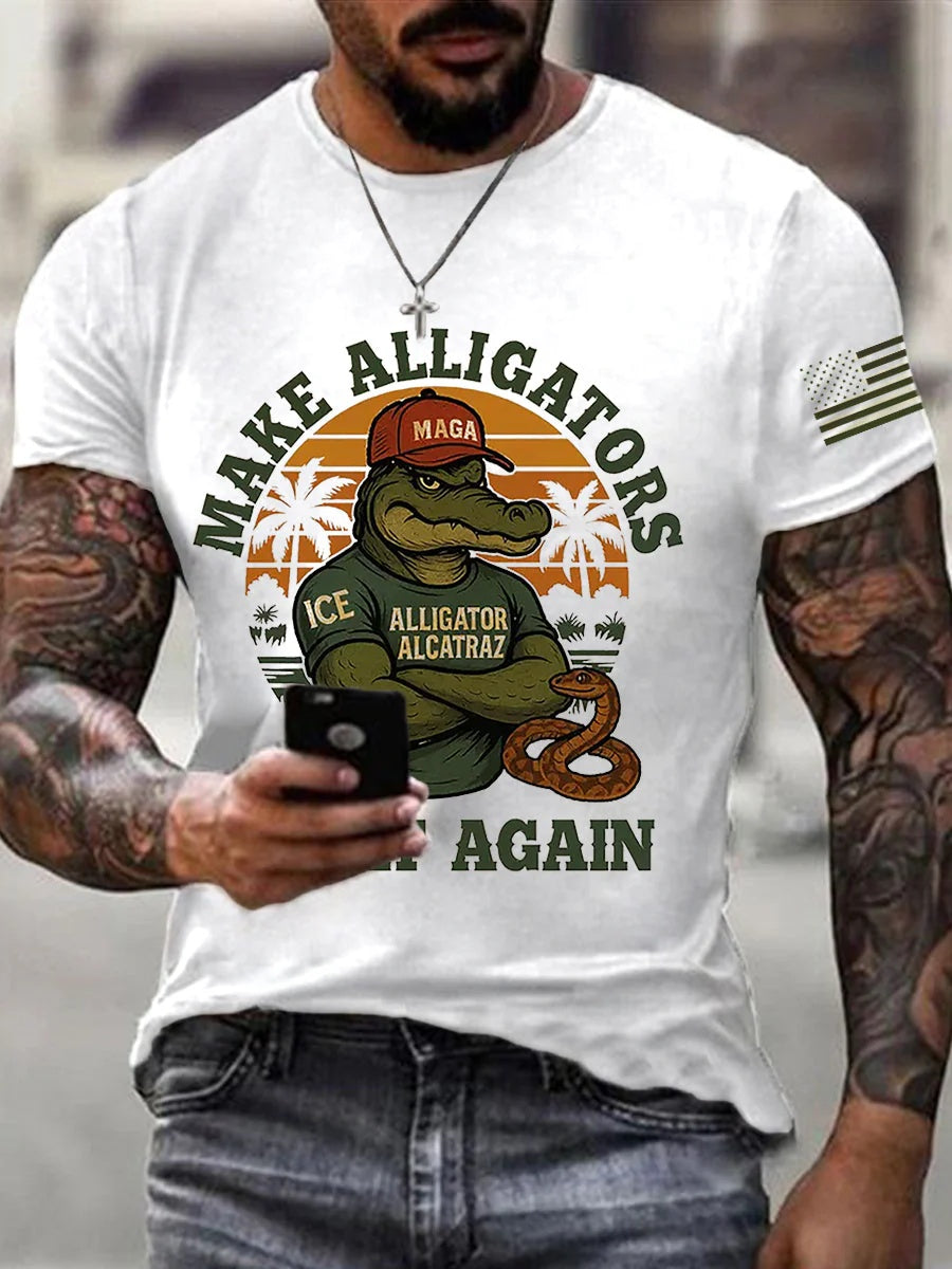 Alligator Alcatraz Tee – Funny Everglades Parody Shirt